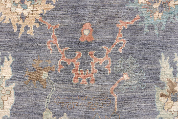 Light Slate Grey Oushak 8' 11 x 11' 9 - No. 66731 - ALRUG Rug Store