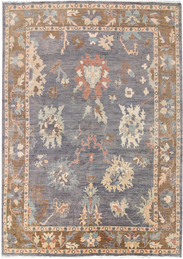 Light Slate Grey Oushak 8' 11 x 11' 9 - No. 66731 - ALRUG Rug Store