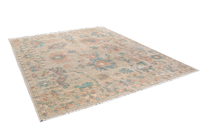 Tan Oushak 7' 11 x 10' 2 - No. 66733 - ALRUG Rug Store
