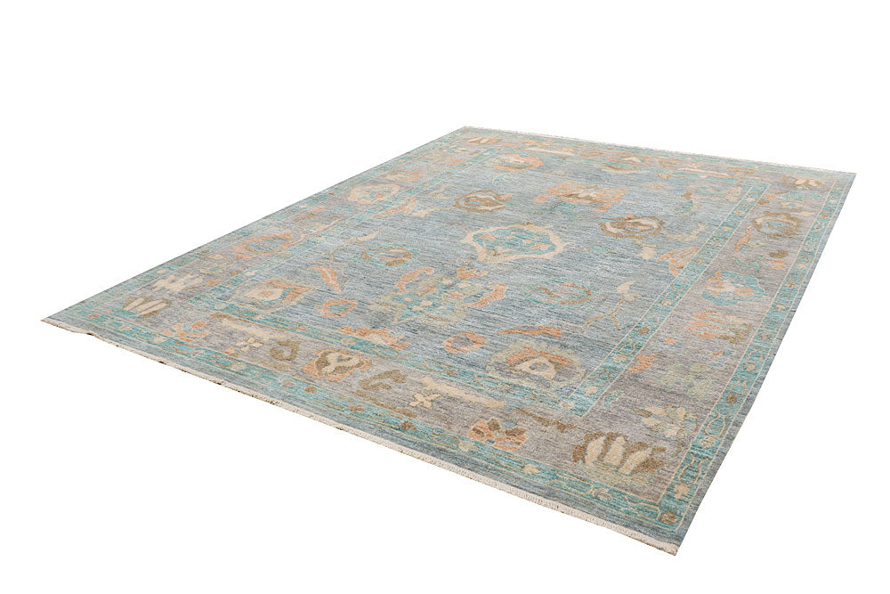 Silver Oushak 8' 4 x 10' 6 - No. 66735 - ALRUG Rug Store