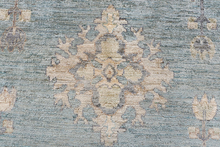 Powder Blue Oushak 7' 11 x 10' 1 - No. 66736 - ALRUG Rug Store