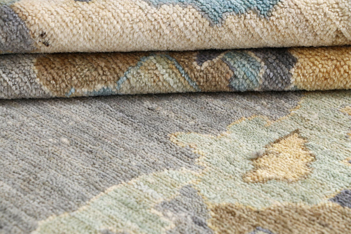 Dark Grey Oushak 9' 5 x 12' 2 - No. 66740 - ALRUG Rug Store