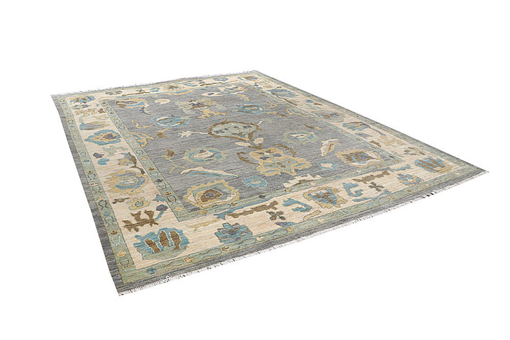 Dark Grey Oushak 9' 5 x 12' 2 - No. 66740 - ALRUG Rug Store