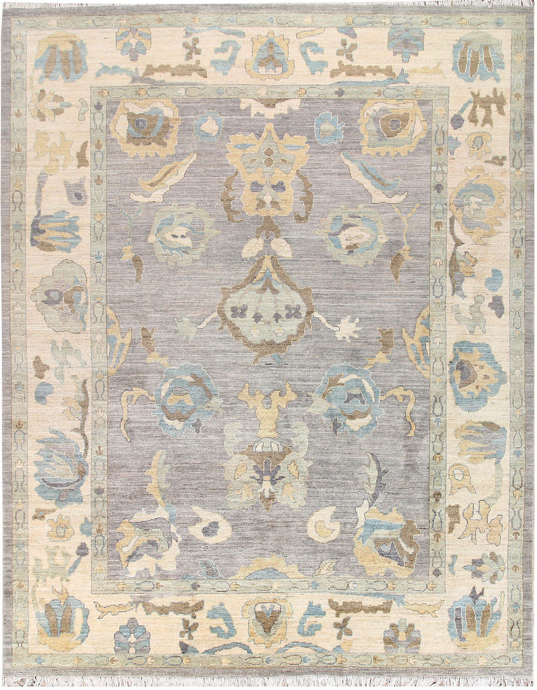 Dark Grey Oushak 9' 5 x 12' 2 - No. 66740 - ALRUG Rug Store