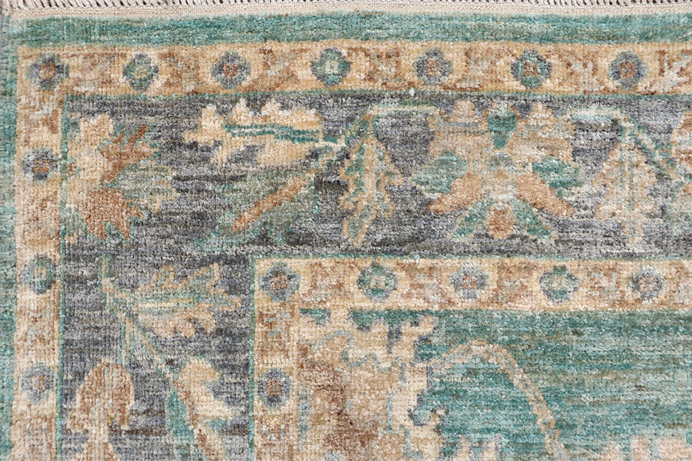 Cadet Blue Oushak 6' x 8' 10 - No. 66742 - ALRUG Rug Store