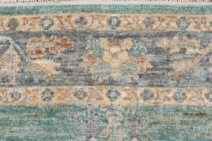 Cadet Blue Oushak 6' x 8' 10 - No. 66742 - ALRUG Rug Store