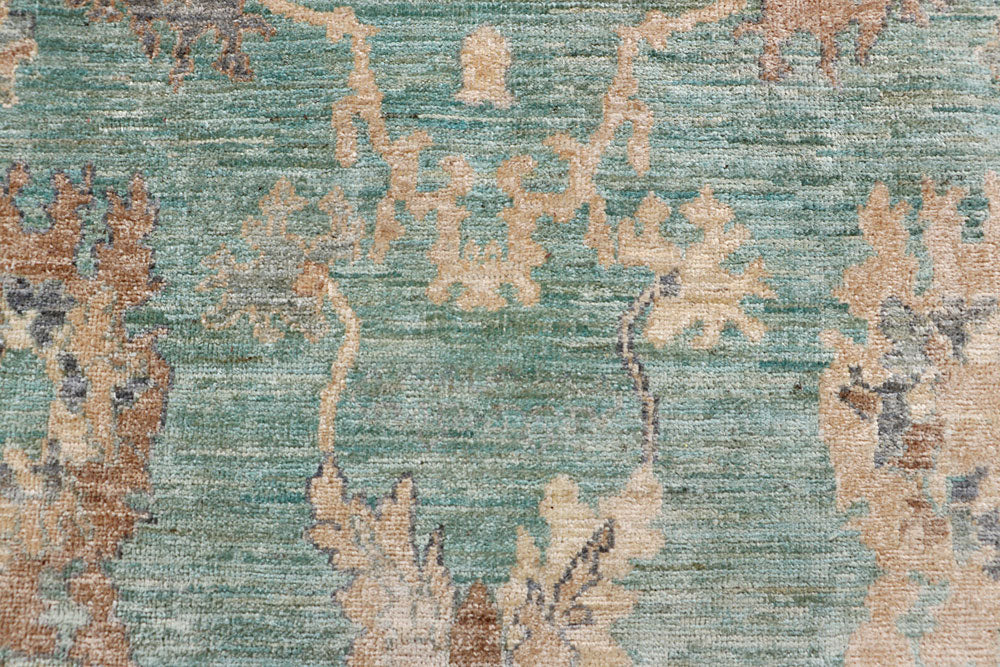 Cadet Blue Oushak 6' x 8' 10 - No. 66742 - ALRUG Rug Store