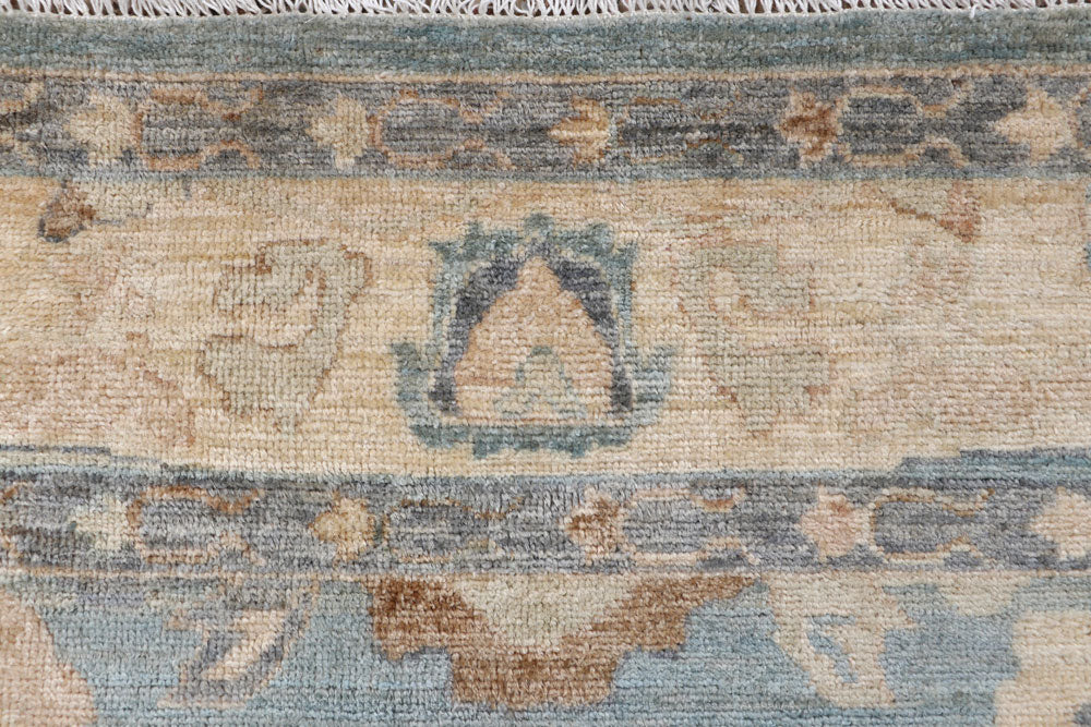 Light Steel Blue Oushak 6' 1 x 8' 10 - No. 66743 - ALRUG Rug Store