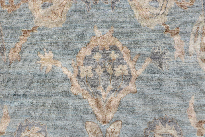 Light Steel Blue Oushak 6' 1 x 8' 10 - No. 66743 - ALRUG Rug Store