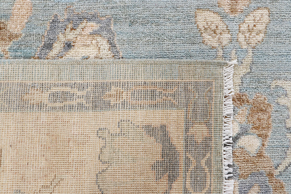 Light Steel Blue Oushak 6' 1 x 8' 10 - No. 66743 - ALRUG Rug Store