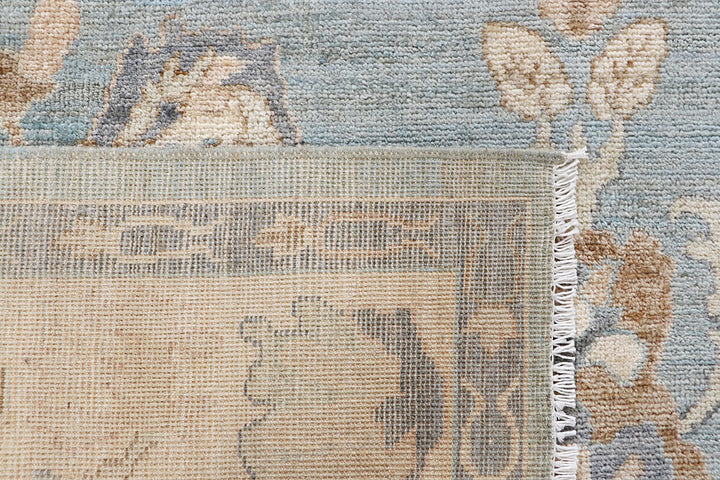 Light Steel Blue Oushak 6' 1 x 8' 10 - No. 66743 - ALRUG Rug Store