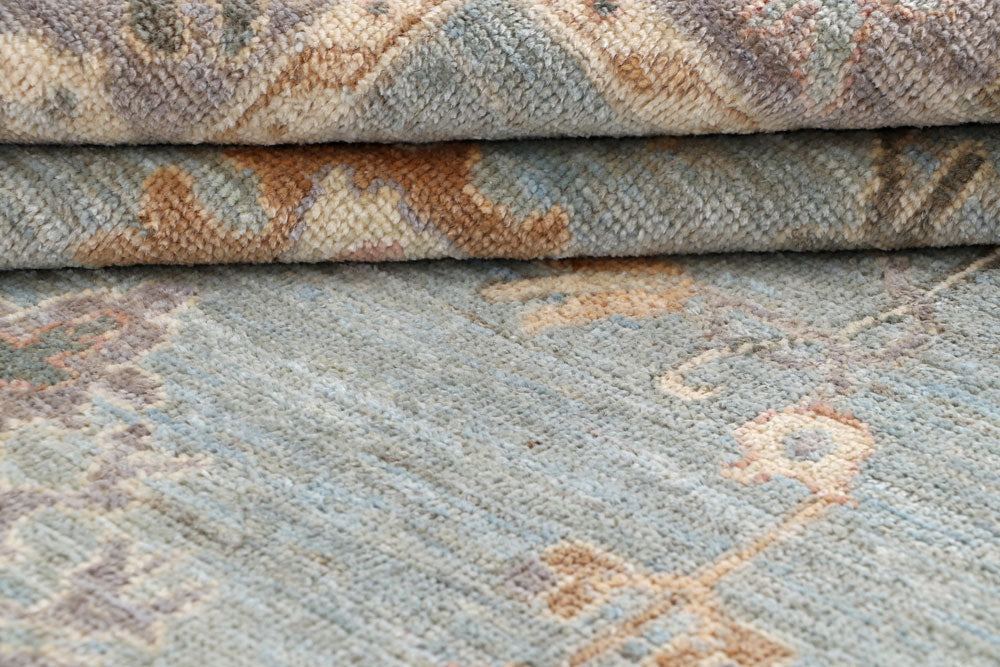 Light Slate Grey Oushak 6' 1 x 8' 10 - No. 66744 - ALRUG Rug Store