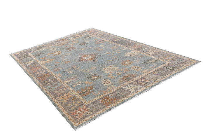 Light Slate Grey Oushak 6' 1 x 8' 10 - No. 66744 - ALRUG Rug Store