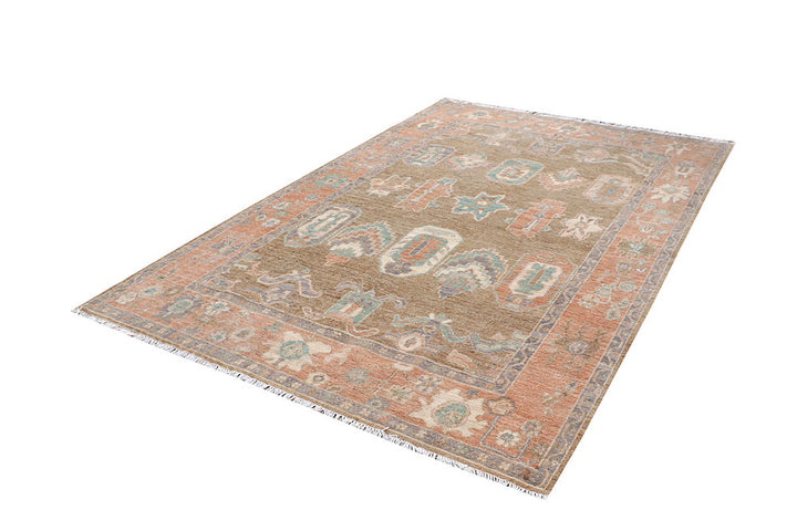 Burlywood Oushak 5' 9 x 8' 10 - No. 66746 - ALRUG Rug Store