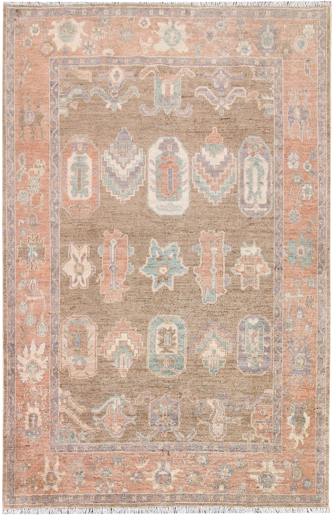 Burlywood Oushak 5' 9 x 8' 10 - No. 66746 - ALRUG Rug Store