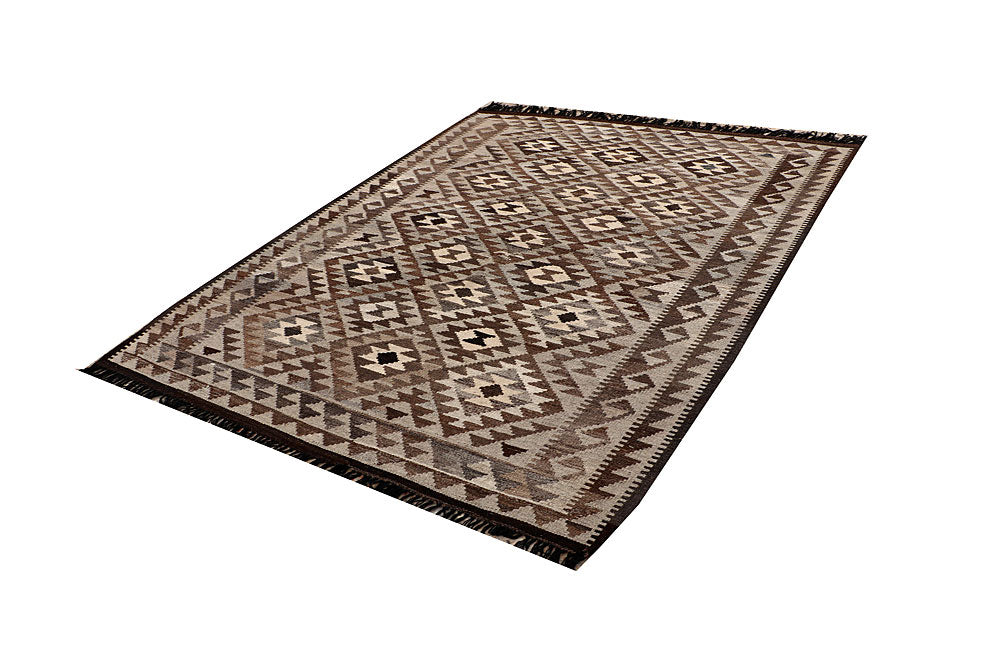 Multi Colored Kilim 4' 10 x 6' 5 - No. 66749 - ALRUG Rug Store