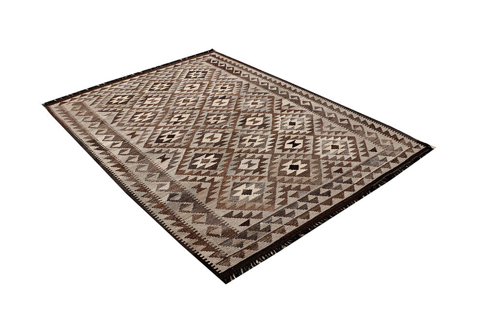 Multi Colored Kilim 4' 10 x 6' 5 - No. 66749 - ALRUG Rug Store