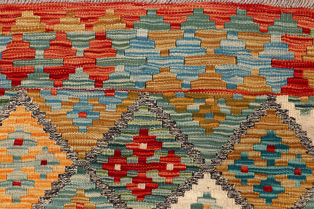 Multi Colored Kilim 4' 11 x 6' 4 - No. 66750 - ALRUG Rug Store