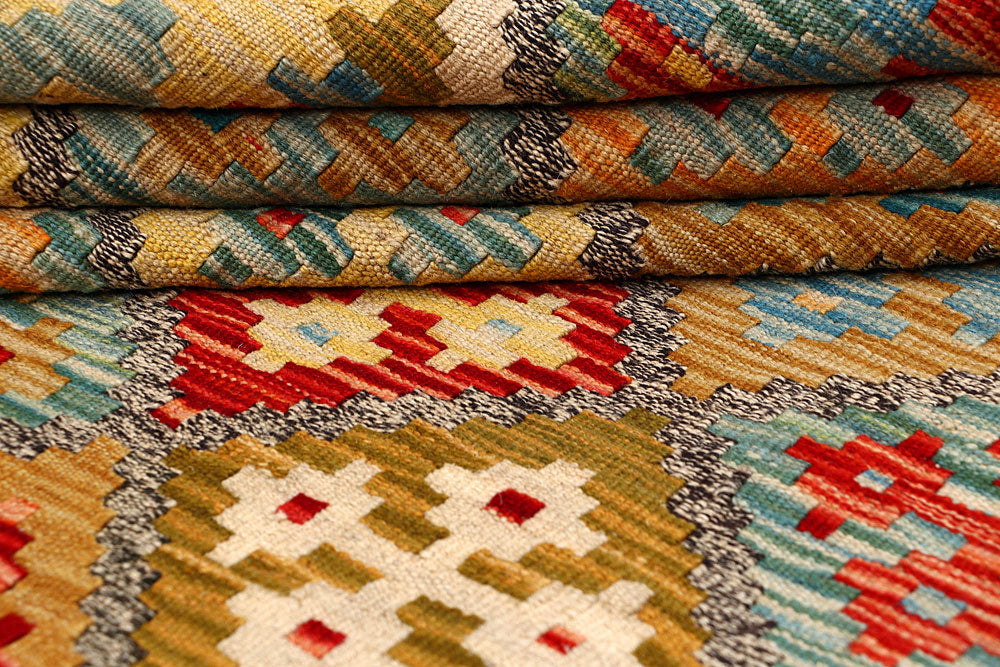 Multi Colored Kilim 4' 11 x 6' 4 - No. 66750 - ALRUG Rug Store