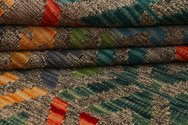 Multi Colored Kilim 5' 1 x 6' 6 - No. 66751 - ALRUG Rug Store