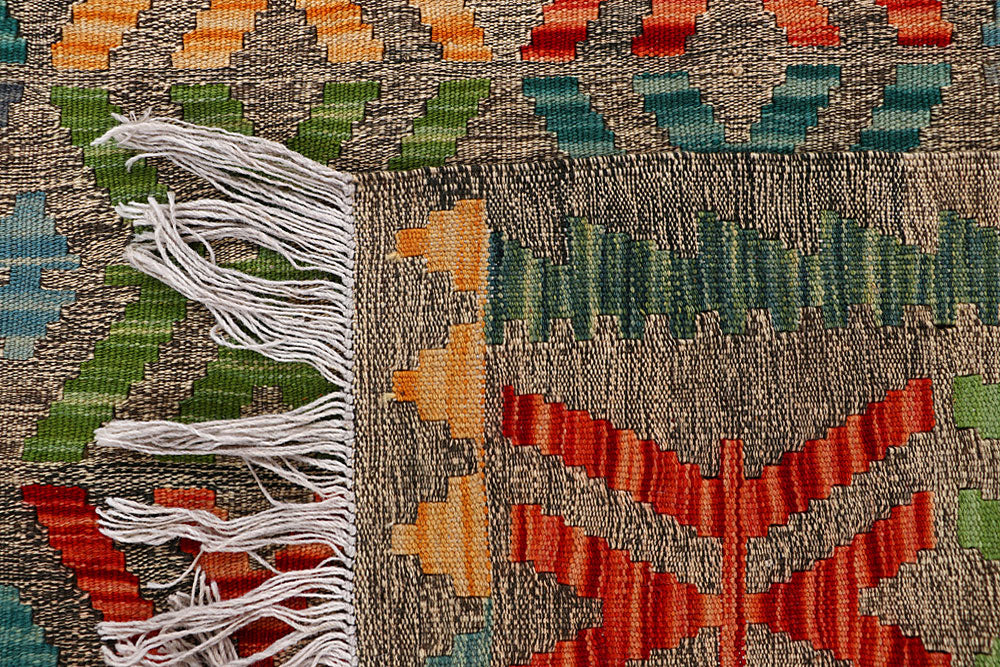 Multi Colored Kilim 5' 1 x 6' 6 - No. 66751 - ALRUG Rug Store