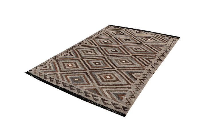 Multi Colored Kilim 4' 8 x 6' 6 - No. 66752 - ALRUG Rug Store