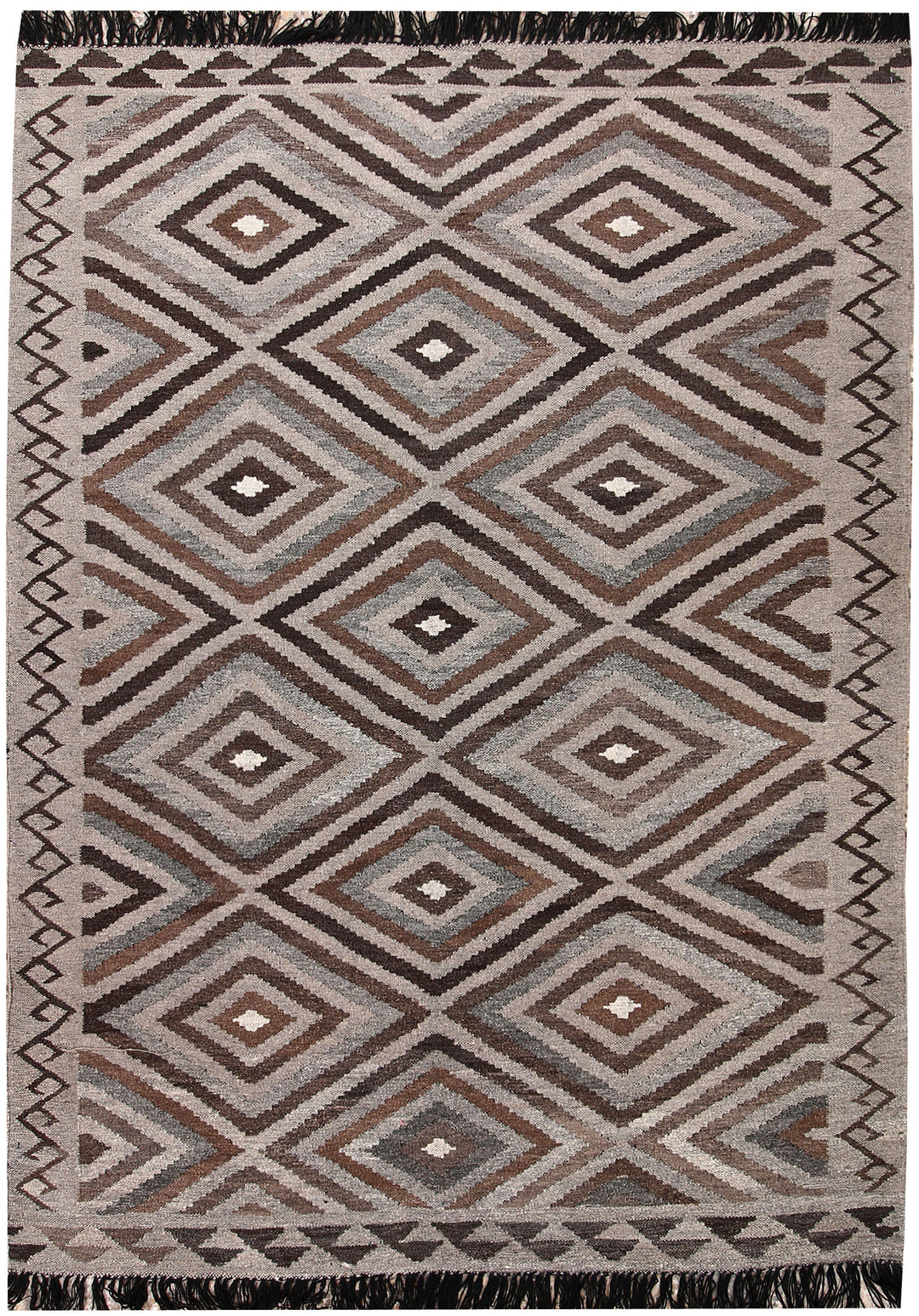 Multi Colored Kilim 4' 8 x 6' 6 - No. 66752 - ALRUG Rug Store