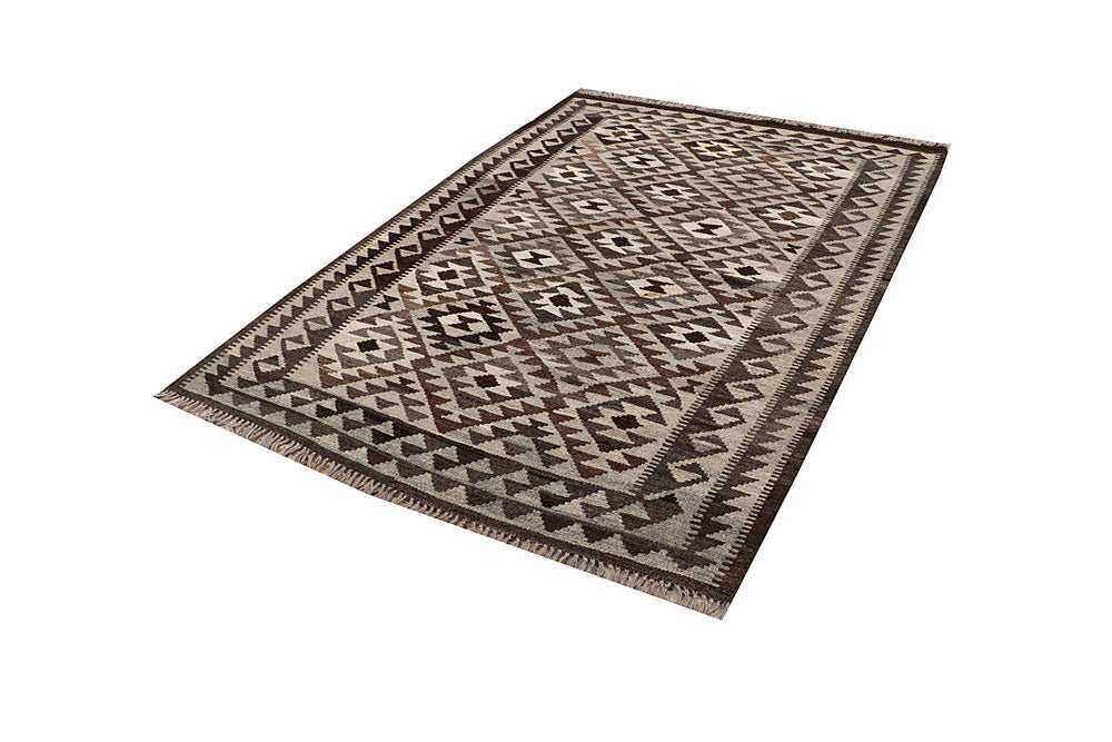 Multi Colored Kilim 4' 9 x 6' 8 - No. 66753 - ALRUG Rug Store