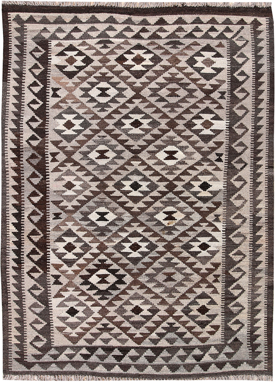 Multi Colored Kilim 4' 9 x 6' 8 - No. 66753 - ALRUG Rug Store