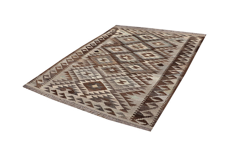 Multi Colored Kilim 5' 1 x 6' 4 - No. 66754 - ALRUG Rug Store