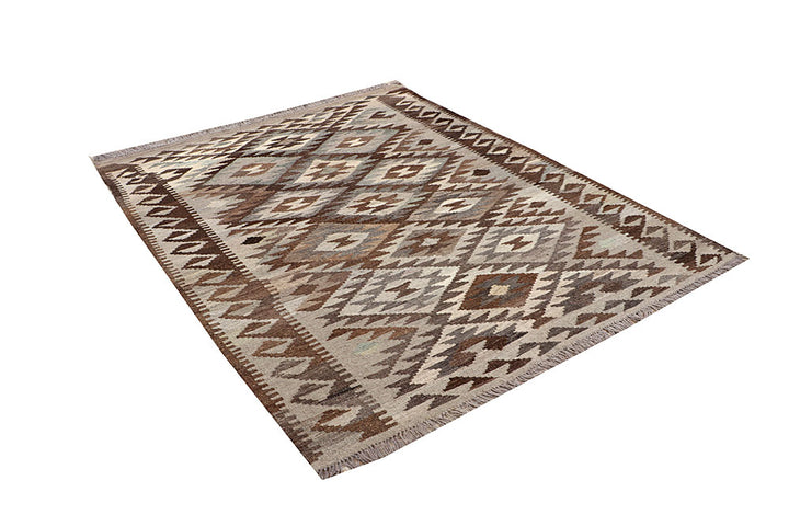 Multi Colored Kilim 5' 1 x 6' 4 - No. 66754 - ALRUG Rug Store