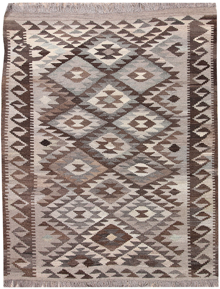 Multi Colored Kilim 5' 1 x 6' 4 - No. 66754 - ALRUG Rug Store