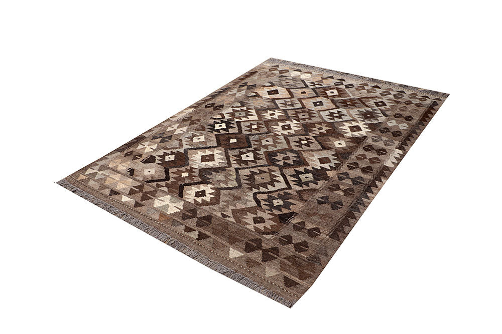 Multi Colored Kilim 4' 10 x 6' 7 - No. 66755 - ALRUG Rug Store