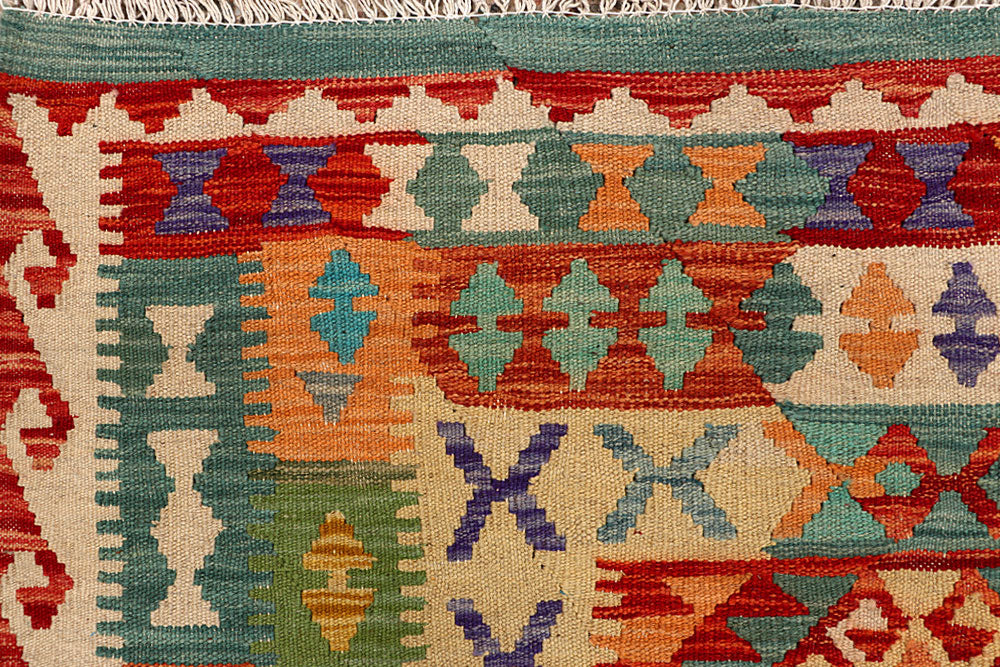 Multi Colored Kilim 4' 11 x 6' 6 - No. 66756 - ALRUG Rug Store