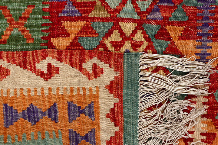 Multi Colored Kilim 4' 11 x 6' 6 - No. 66756 - ALRUG Rug Store