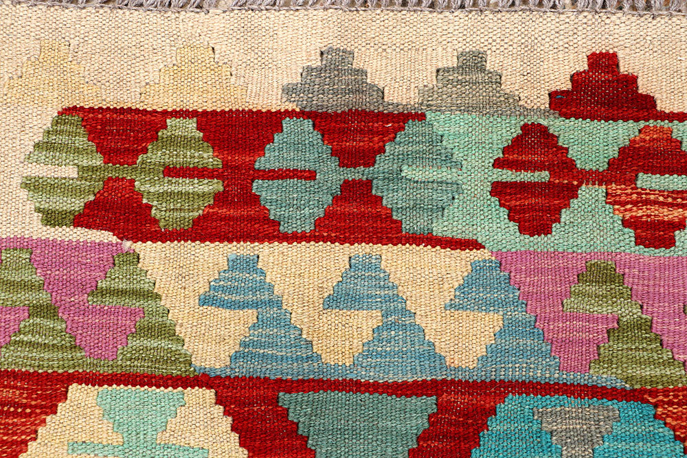 Multi Colored Kilim 4' 11 x 6' 6 - No. 66757 - ALRUG Rug Store