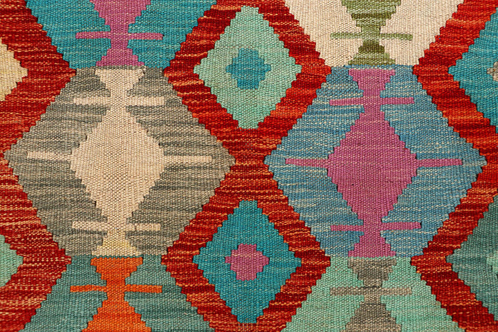 Multi Colored Kilim 4' 11 x 6' 6 - No. 66757 - ALRUG Rug Store