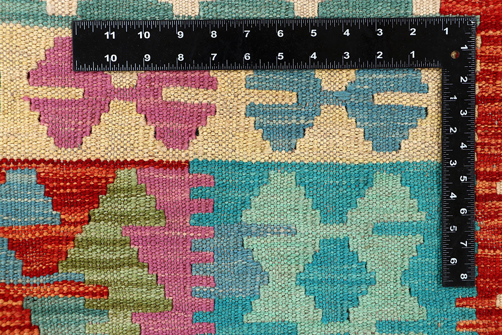 Multi Colored Kilim 4' 11 x 6' 6 - No. 66757 - ALRUG Rug Store