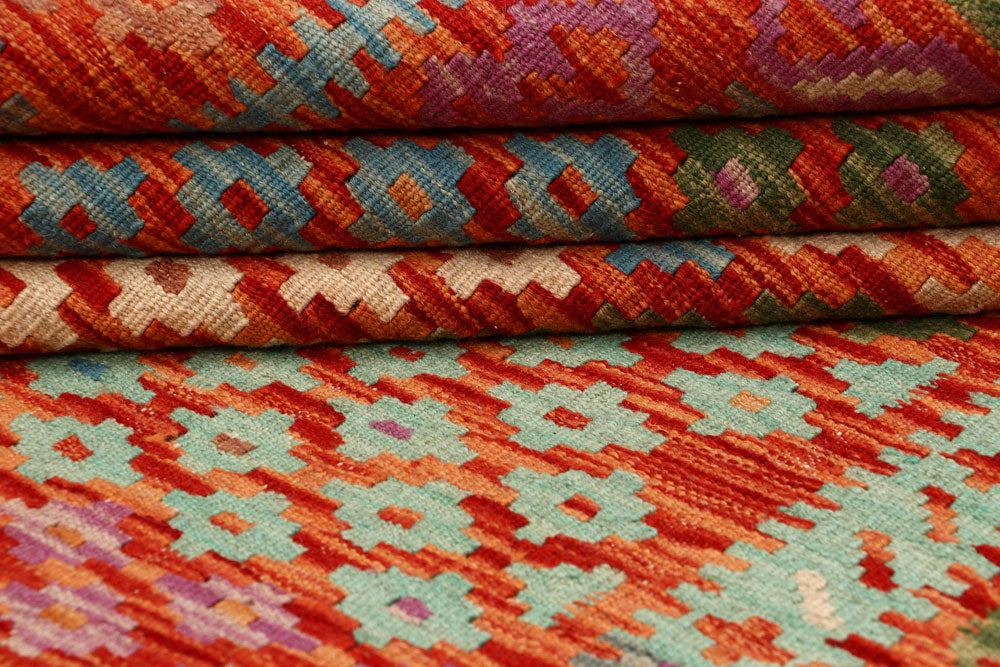 Multi Colored Kilim 5' x 6' 7 - No. 66758 - ALRUG Rug Store