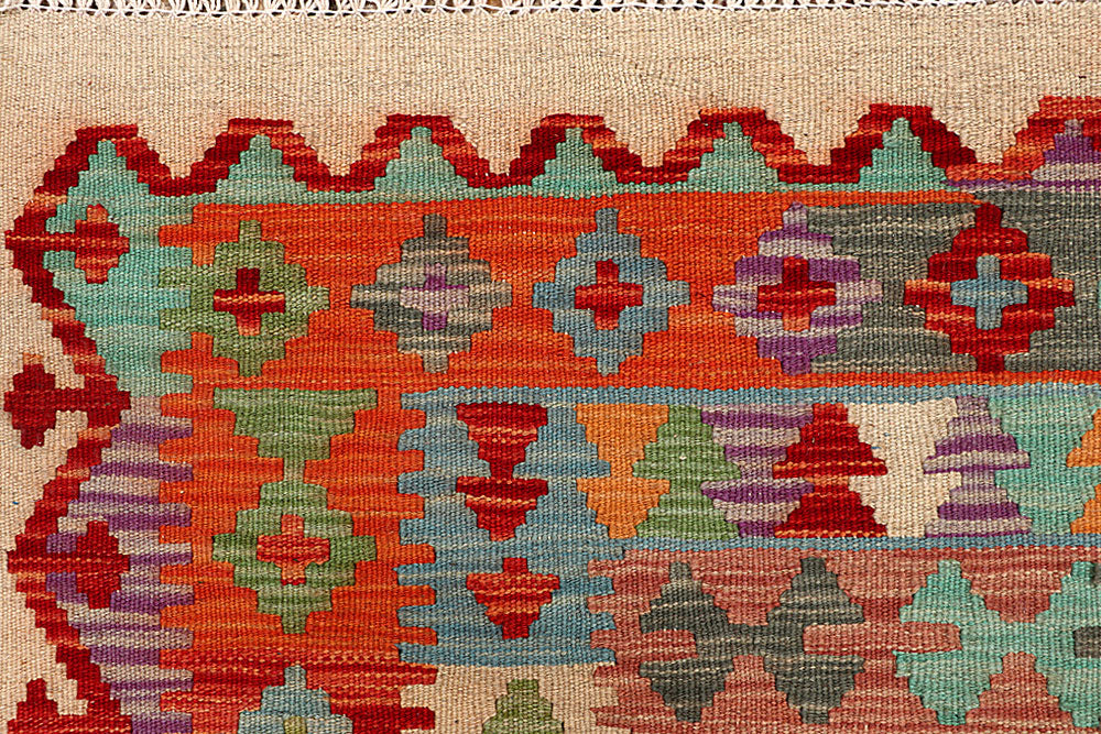 Multi Colored Kilim 4' 8 x 6' 3 - No. 66759 - ALRUG Rug Store