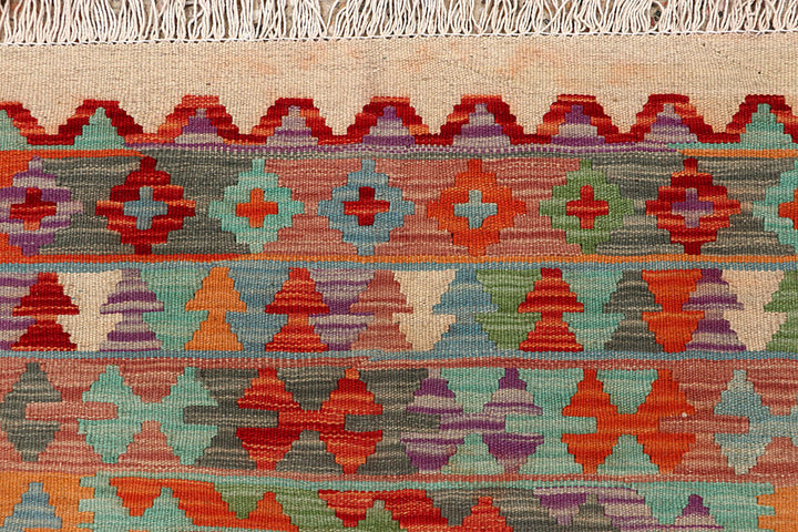 Multi Colored Kilim 4' 8 x 6' 3 - No. 66759 - ALRUG Rug Store