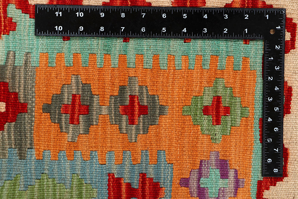 Multi Colored Kilim 4' 8 x 6' 3 - No. 66759 - ALRUG Rug Store