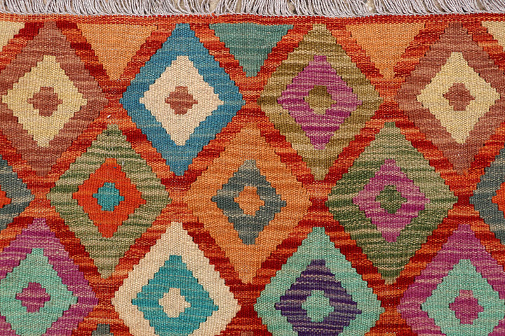 Multi Colored Kilim 4' 11 x 6' 5 - No. 66760 - ALRUG Rug Store