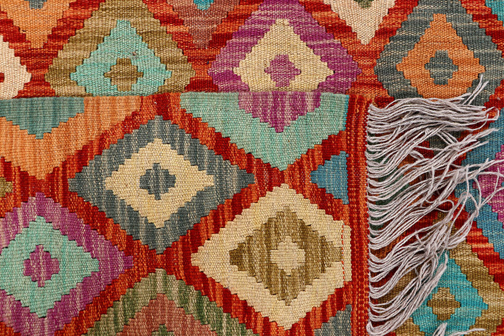 Multi Colored Kilim 4' 11 x 6' 5 - No. 66760 - ALRUG Rug Store
