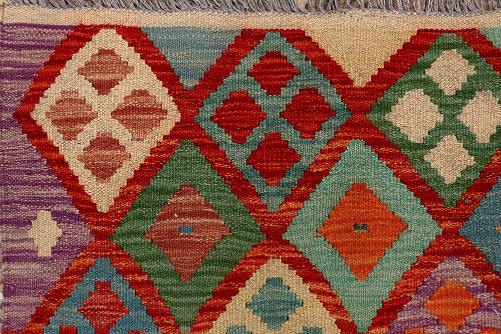 Multi Colored Kilim 5' x 6' 9 - No. 66761 - ALRUG Rug Store