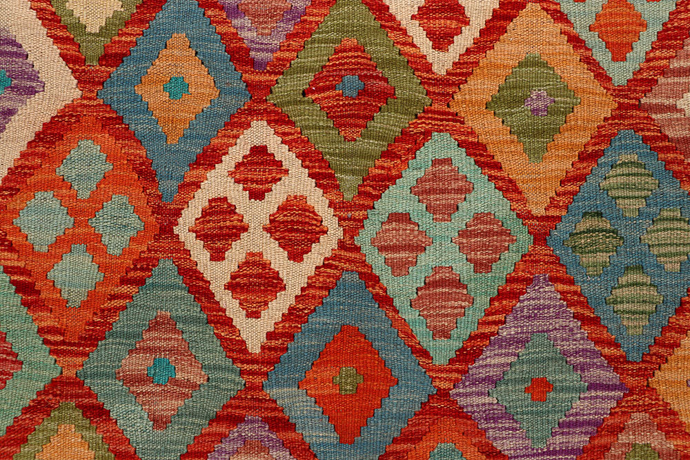 Multi Colored Kilim 5' x 6' 9 - No. 66761 - ALRUG Rug Store