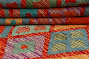 Multi Colored Kilim 5' x 6' 9 - No. 66761 - ALRUG Rug Store