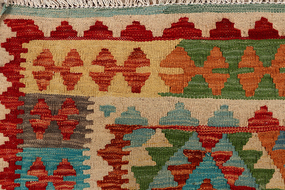 Multi Colored Kilim 4' 11 x 6' 5 - No. 66762 - ALRUG Rug Store