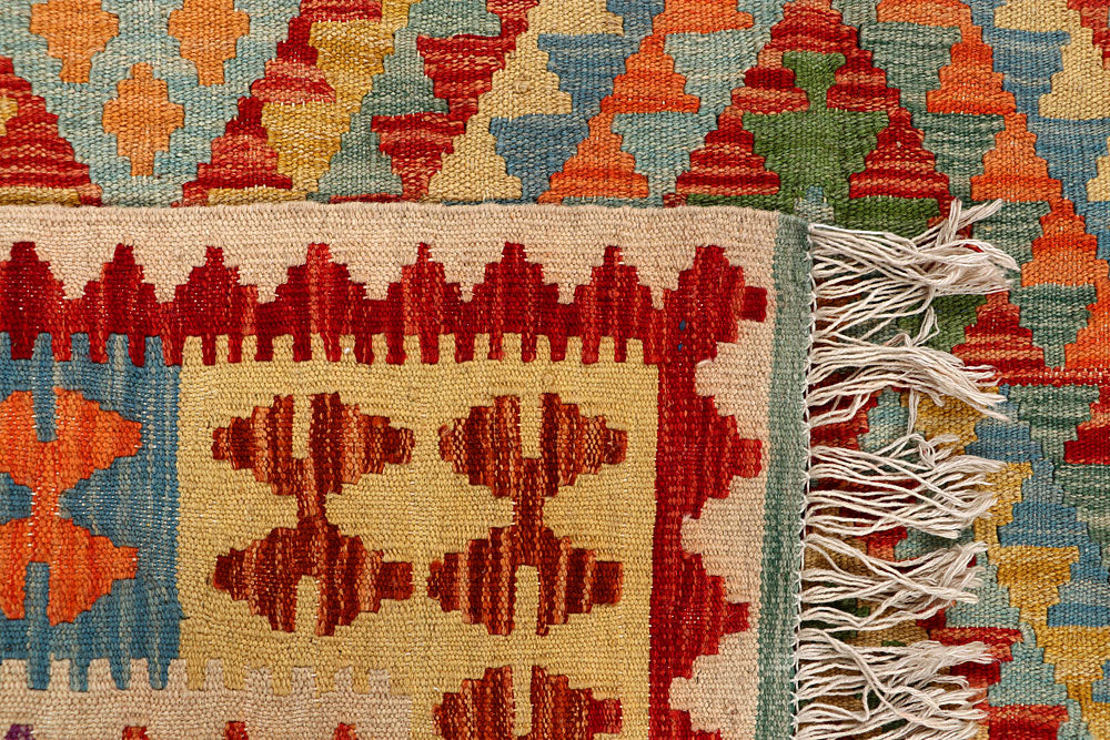 Multi Colored Kilim 4' 11 x 6' 5 - No. 66762 - ALRUG Rug Store