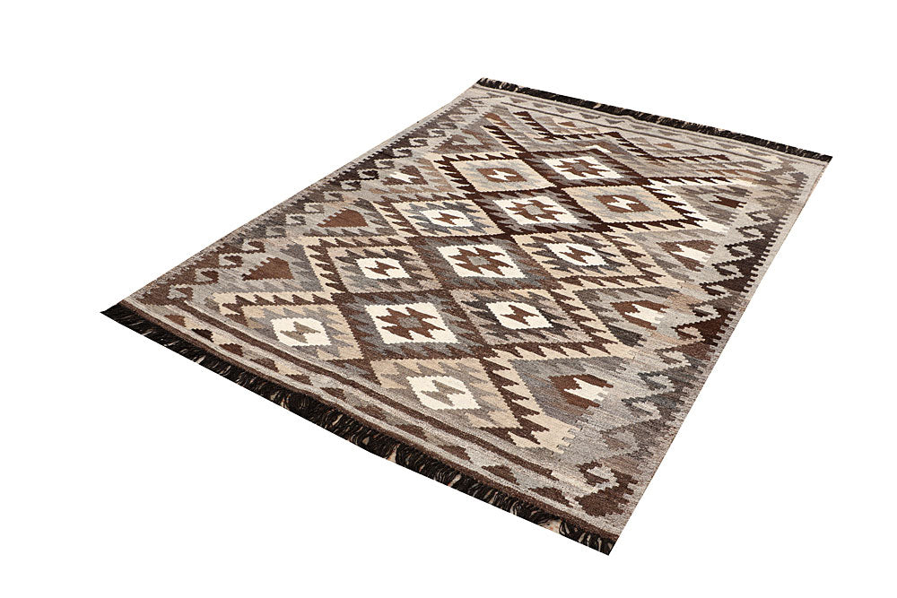 Multi Colored Kilim 4' 10 x 6' 6 - No. 66763 - ALRUG Rug Store